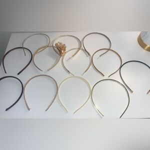 Set of 12 headbands, Gold, Brown & Cream colors​